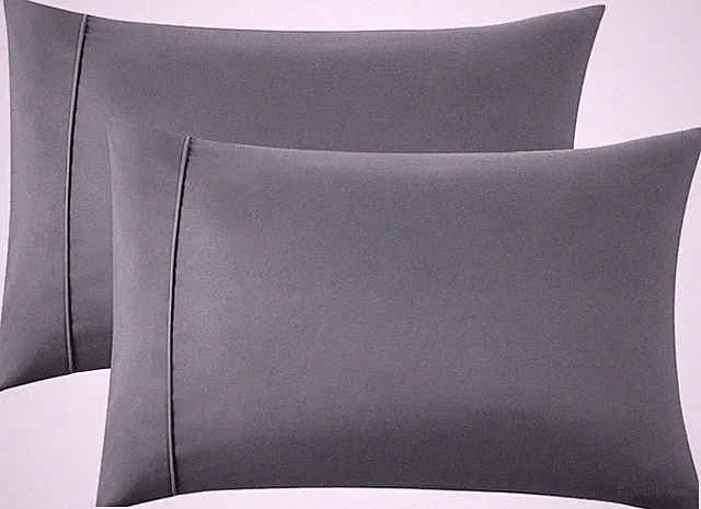 Bedsure Queen Pillow Cases Set of (20" x 30"), 01 - Dark Grey