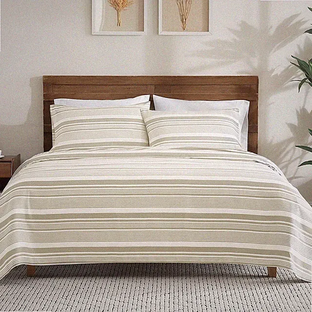 ClevaHome Classic Stripe Sheet Set 4 Pieces Super Soft & Breathable Bed Sheet