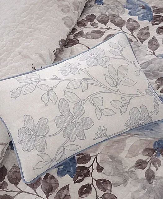 Madison Park Luna 6-Pc. Quilt Set, King/California King, Blue, NWT